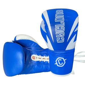 Cyclone Legion Hakiki Deri Boks ve Kick Boks Eldiveni Mavi