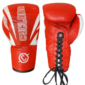 Cyclone Legion Hakiki Deri Boks ve Kick Boks Eldiveni Kırmızı