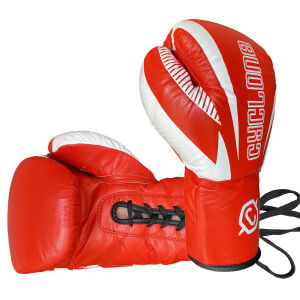 Cyclone Legion Hakiki Deri Boks ve Kick Boks Eldiveni Kırmızı