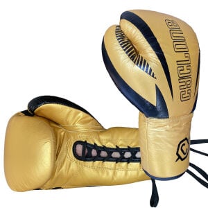 Cyclone Legion Hakiki Deri Boks ve Kick Boks Eldiveni Altın