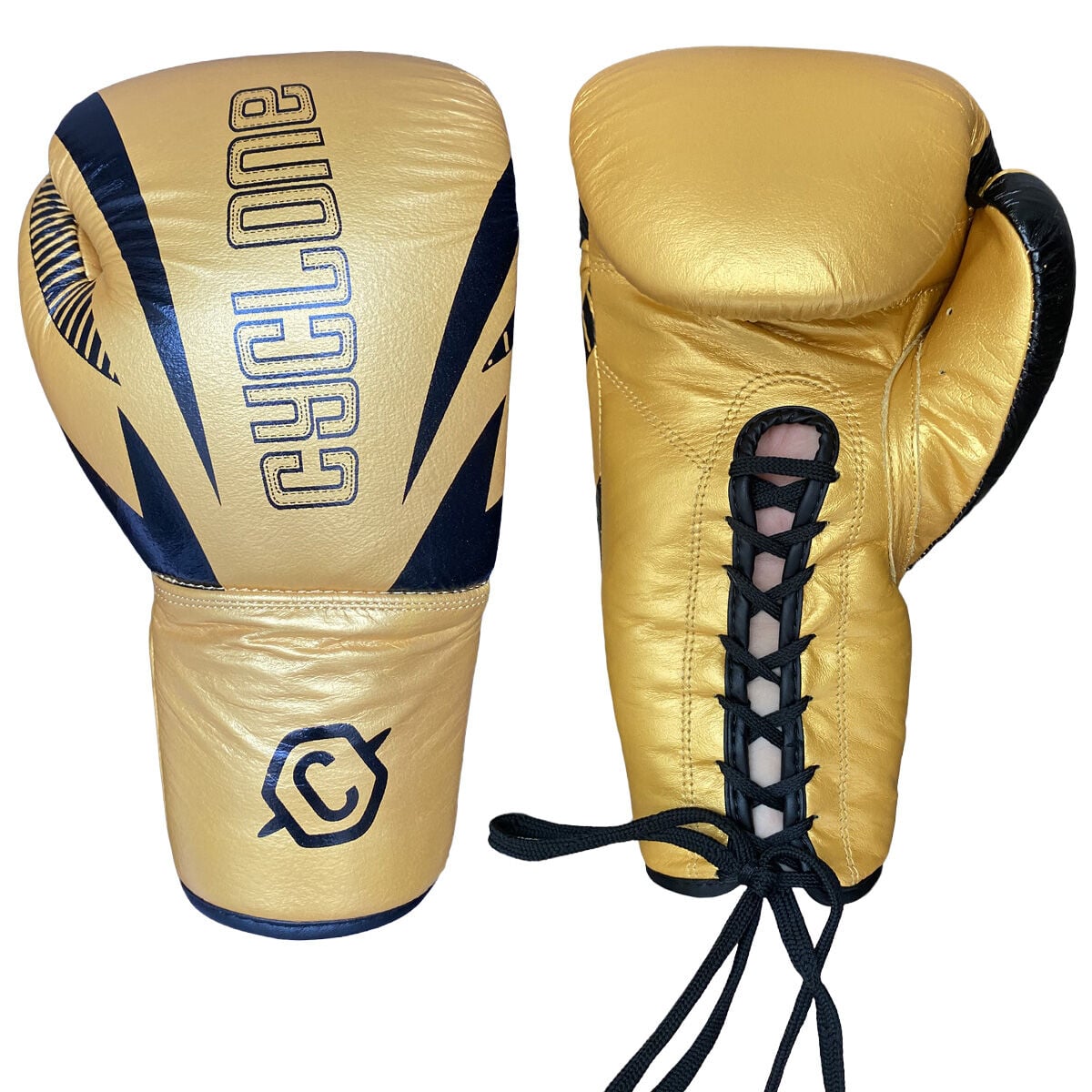 Cyclone Legion Hakiki Deri Boks ve Kick Boks Eldiveni Altın