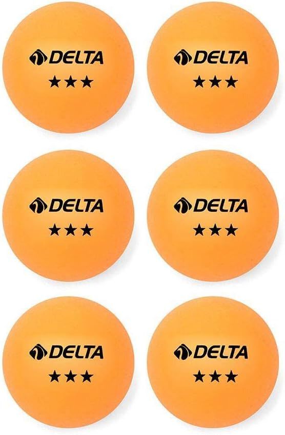 Delta Masa Tenisi Pinpon Topu 6 Adet Turuncu