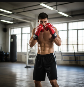 Green Hill Panther Carbon Deri Boks ve Kick-Boks Eldiveni Mavi
