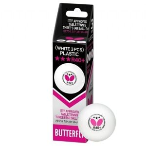 Butterfly 3 Yıldız Masa Tenisi Pinpon Topu ITTF Onaylı Beyaz