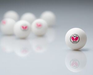 Butterfly 3 Yıldız Masa Tenisi Pinpon Topu ITTF Onaylı Beyaz