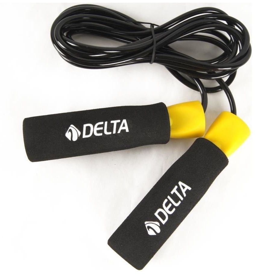 Delta Sünger Tutamaçlı Rulmanlı Ayarlanabilir Atlama İpi Sarı