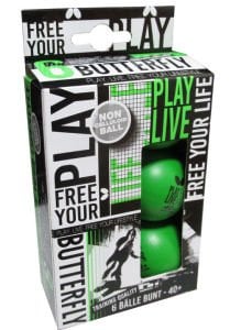 Butterfly Free Your Style 6lı Masa Tenisi Pinpon Topu Yeşil 85215