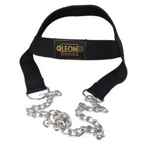 Leon Classic Egzersiz Ağırlık Çalışma Fitness Baş Boyun Kayışı Siyah Sarı