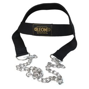 Leon Classic Egzersiz Ağırlık Çalışma Fitness Baş Boyun Kayışı Siyah Sarı