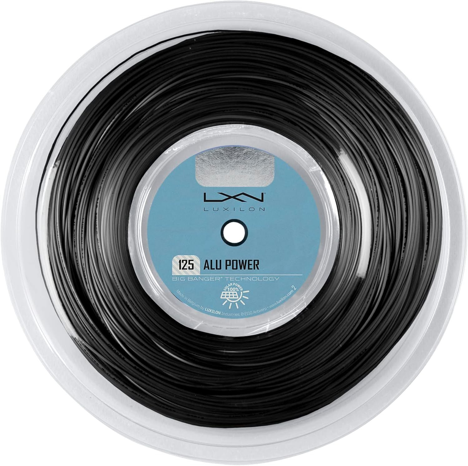 Luxilon 125 Alu Power 200 Metre Rulo Kordaj Reel Siyah
