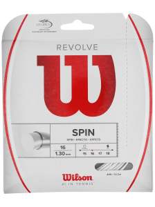 Wilson Revolve Spin 1,30 mm. Tekli Raket Kordajı 12,2 metre Beyaz