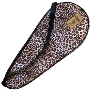 Leon Premium 27 İnch Raket Kılıfı Leopar Desenli Kahve