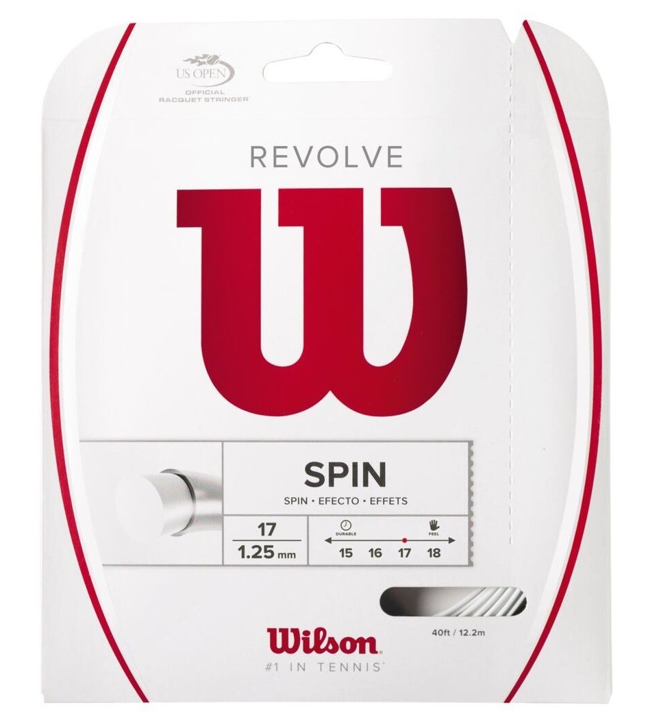 Wilson Revolve Spin 1,25 mm. Monofilament Kordaj Beyaz
