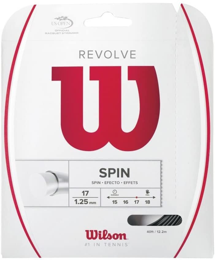 Wilson Revolve Spin 1,25 mm. Monofilament Kordaj Siyah