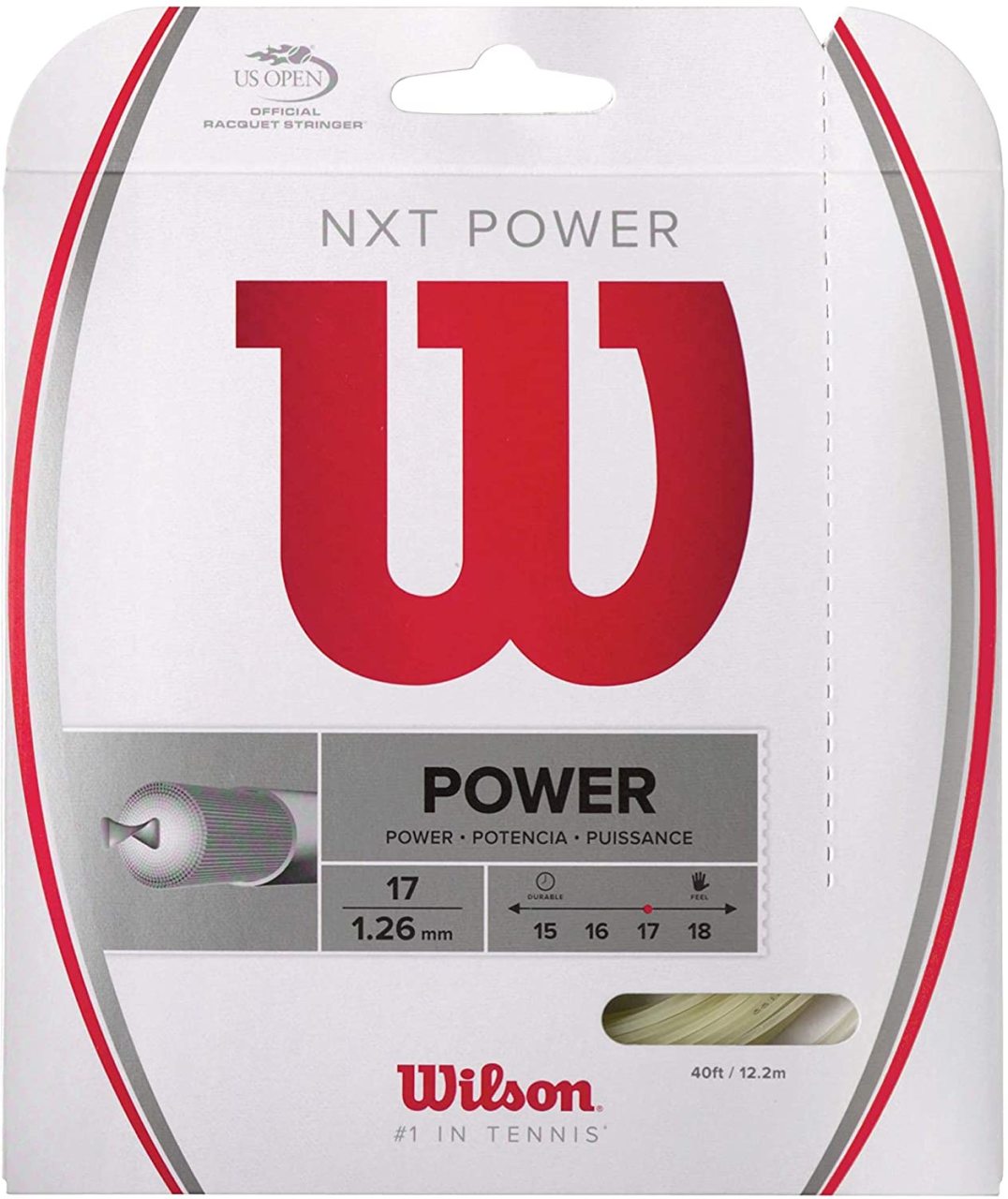 Wilson NXT Power 1,26 mm. Multifilament Kordaj Natural
