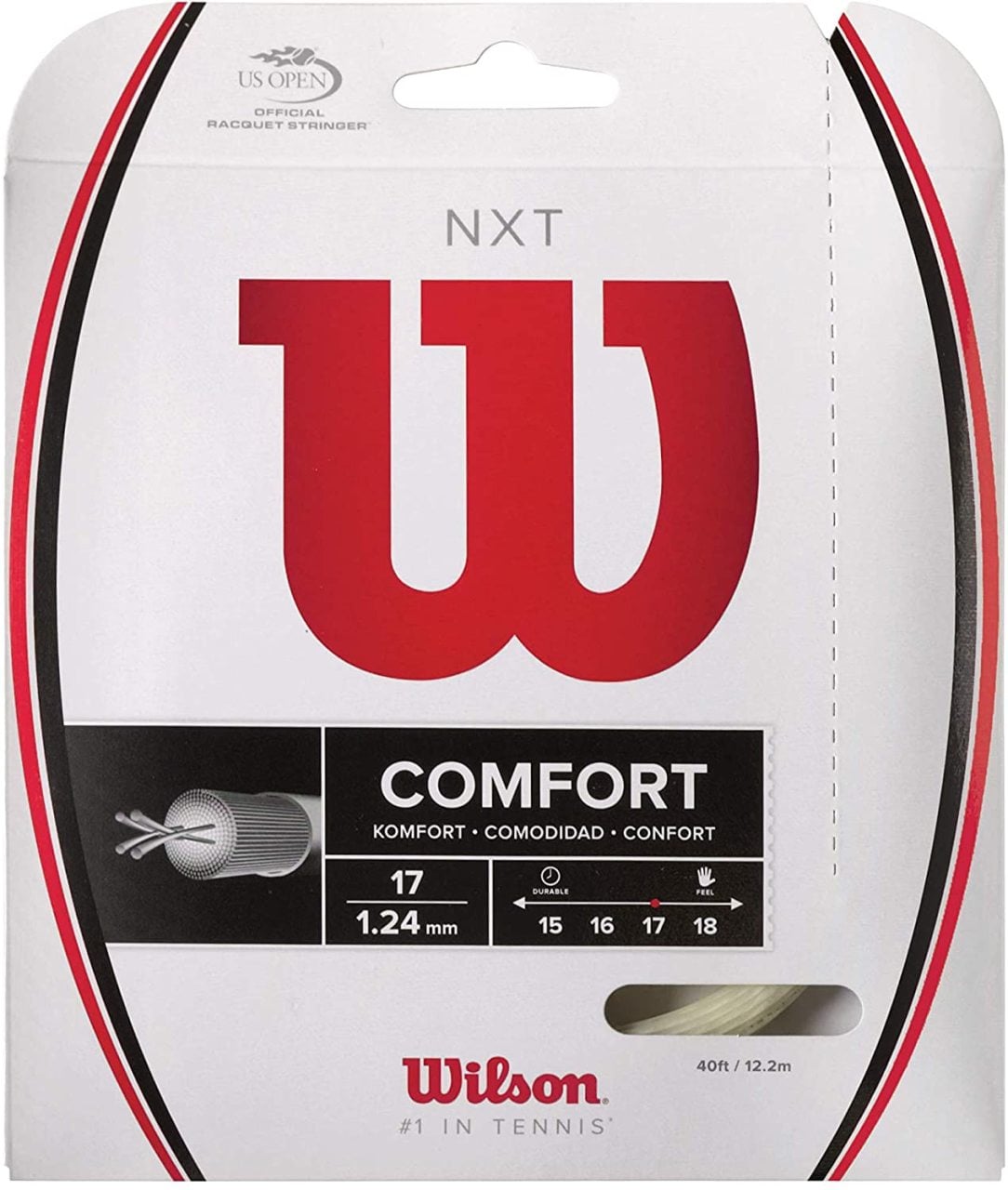 Wilson NXT Comfort 1,24 mm. Multifilament Kordaj Natural