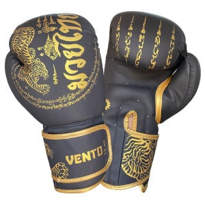 Vento Tiger Boks ve Kick-Boks Eldiveni Siyah Altın