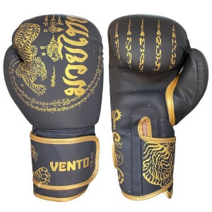 Vento Tiger Boks ve Kick-Boks Eldiveni Siyah Altın
