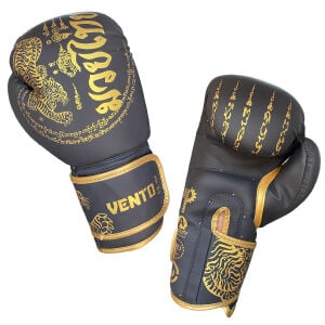 Vento Tiger Boks ve Kick-Boks Eldiveni Siyah Altın