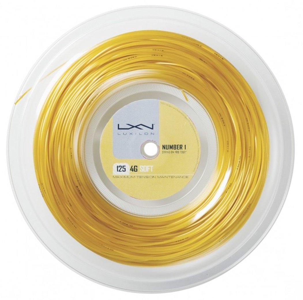 Luxilon 4G Soft 1,25 mm. Rulo Kordaj 200 Metre Altın Sarısı