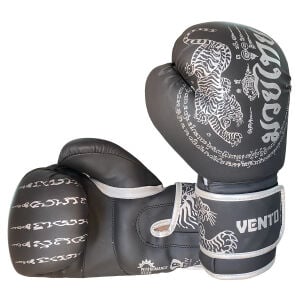 Vento Tiger Boks ve Kick-Boks Eldiveni Siyah Gümüş