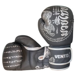 Vento Tiger Boks ve Kick-Boks Eldiveni Siyah Gümüş