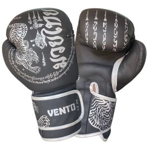 Vento Tiger Boks ve Kick-Boks Eldiveni Siyah Gümüş