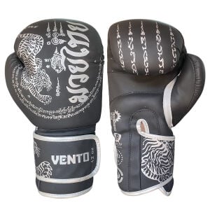 Vento Tiger Boks ve Kick-Boks Eldiveni Siyah Gümüş