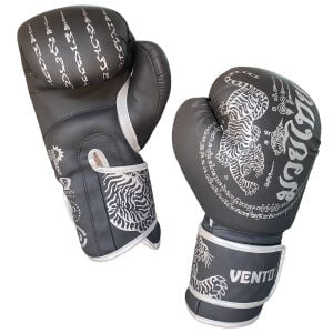 Vento Tiger Boks ve Kick-Boks Eldiveni Siyah Gümüş