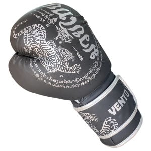 Vento Tiger Boks ve Kick-Boks Eldiveni Siyah Gümüş