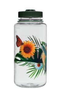 Nalgene Wide Mouth 32 Oz Suluk Matara 1 Litre Citrus Hummingbird