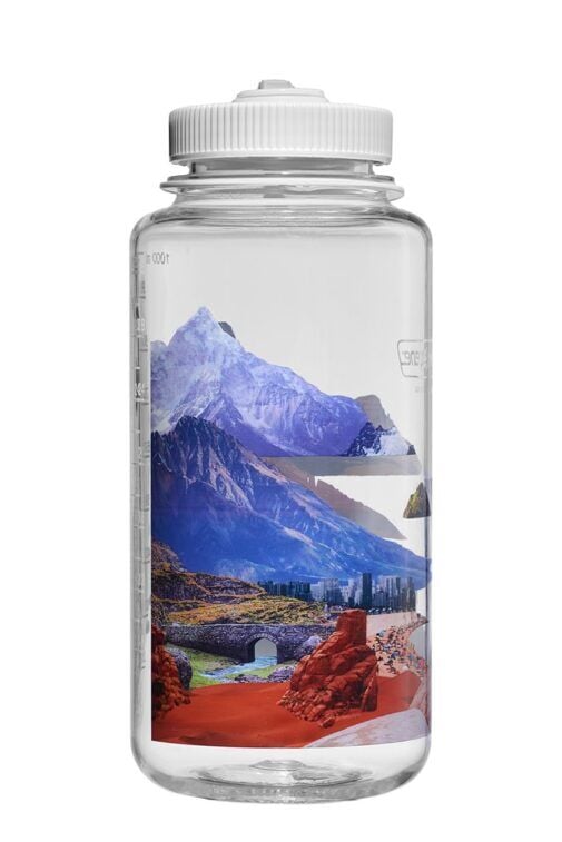 Nalgene Wide Mouth 32 Oz Suluk Matara 1 Litre Mixed Landscapes