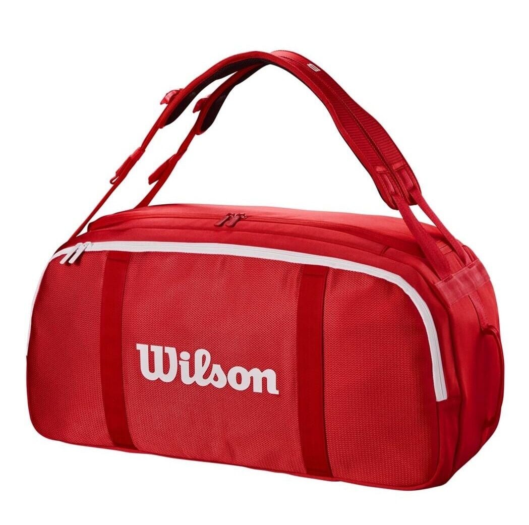 Wilson Süper Tour Coaches Duffel Spor, Seyahat ve Tenis Çantası Kırmızı