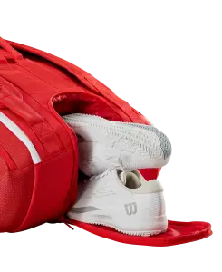 Wilson Süper Tour 15li Tenis ve Raket Çantası Kırmızı