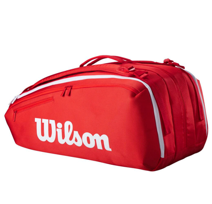 Wilson Süper Tour 15li Tenis ve Raket Çantası Kırmızı