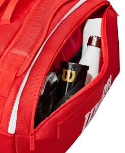 Wilson Süper Tour 15li Tenis ve Raket Çantası Kırmızı