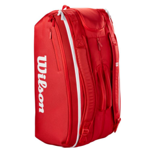 Wilson Süper Tour 15li Tenis ve Raket Çantası Kırmızı