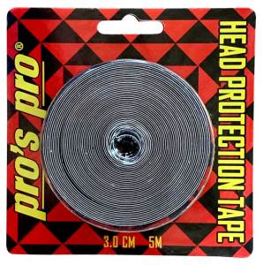 Pros Pro Tenis Raketi Kafa Koruyucu Bant 5 Metre Siyah