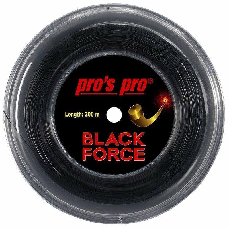 Pros Pro Black Force 1,29 mm. Rulo Raket Kordajı 200 metre Siyah