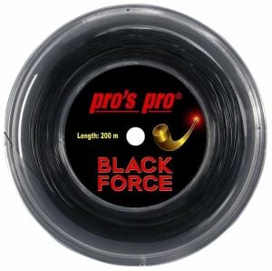 Pros Pro Black Force 1,29 mm. Rulo Raket Kordajı 200 metre Siyah