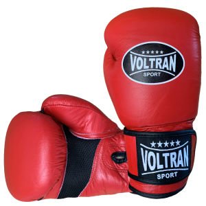 Voltran Classic Hakiki Deri Muay Thai ve Boks Eldiveni Kırmızı