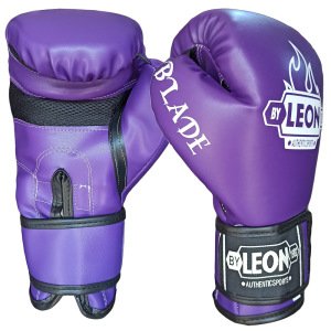 Leon Blade Training Boks, Kick Boks ve Muay Thai Eldiveni Mor 8 Oz