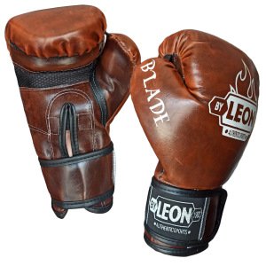Leon Blade Training Boks, Kick Boks ve Muay Thai Eldiveni Kahve Renkli