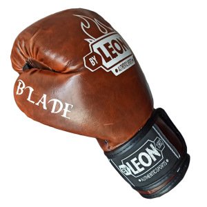 Leon Blade Training Boks, Kick Boks ve Muay Thai Eldiveni Kahve Renkli