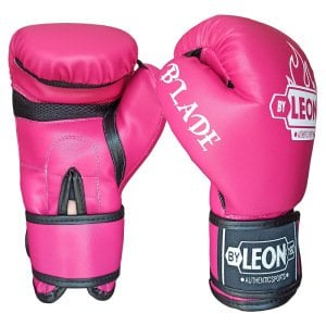 Leon Blade Training Boks, Kick Boks ve Muay Thai Eldiveni Pembe