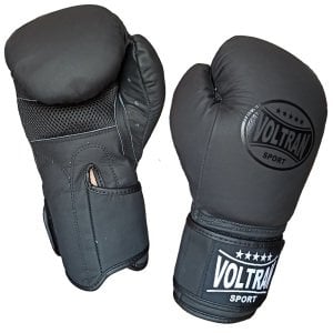 Voltran Vasim Hakiki Deri Muay Thai ve Boks Eldiveni Siyah