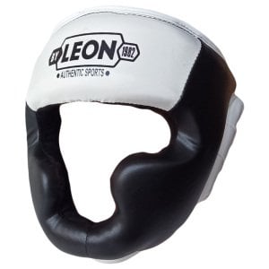 Leon Hardy Boks, Muay Thai ve Kick-Boks Antrenman Kaskı Siyah Beyaz