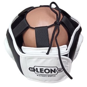 Leon Hardy Boks, Muay Thai ve Kick-Boks Antrenman Kaskı Siyah Beyaz