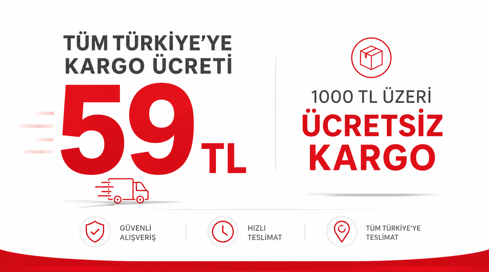 Ücretsiz Kargo 1000 TL